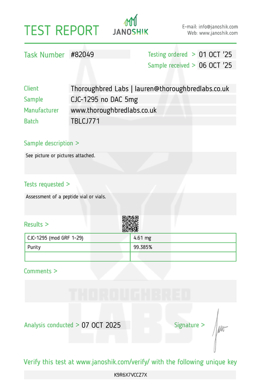 CJC-1295 No DAC Peptide Vial 5mg