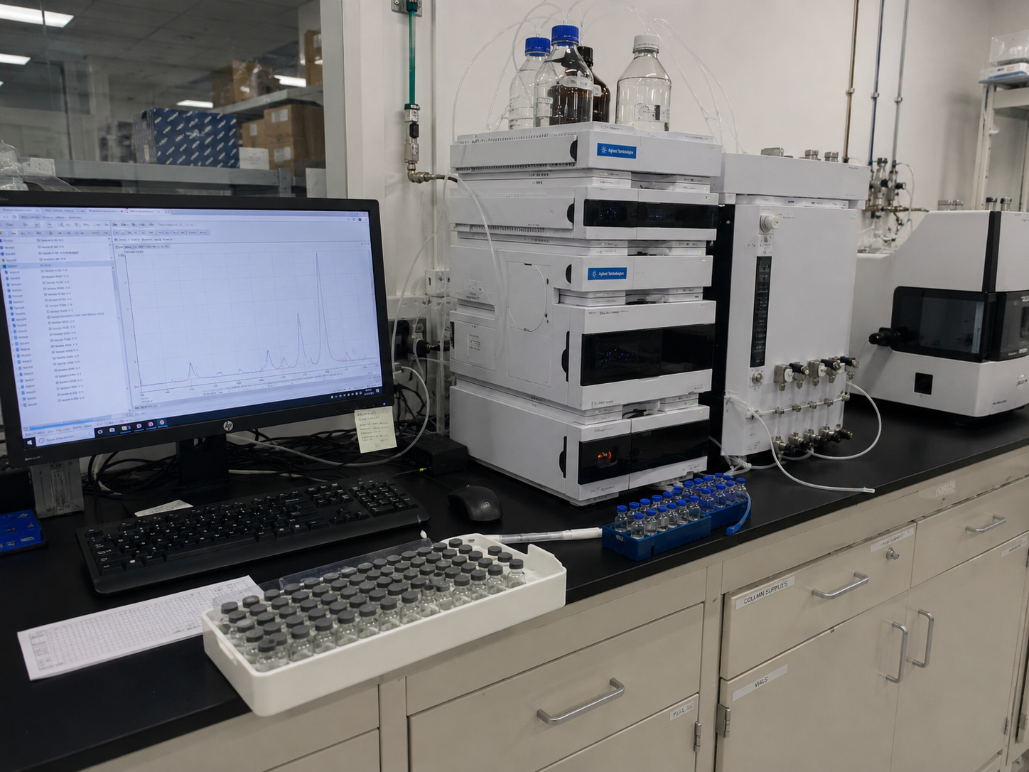 Research peptide HPLC laboratory testing and batch analysis at BION LABS