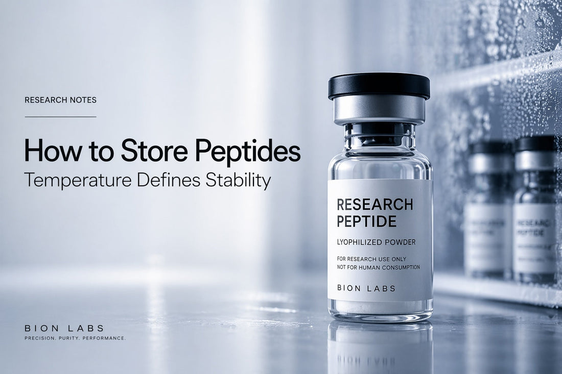 How to Store Peptides: Temperature, Shelf Life, and Best Practices