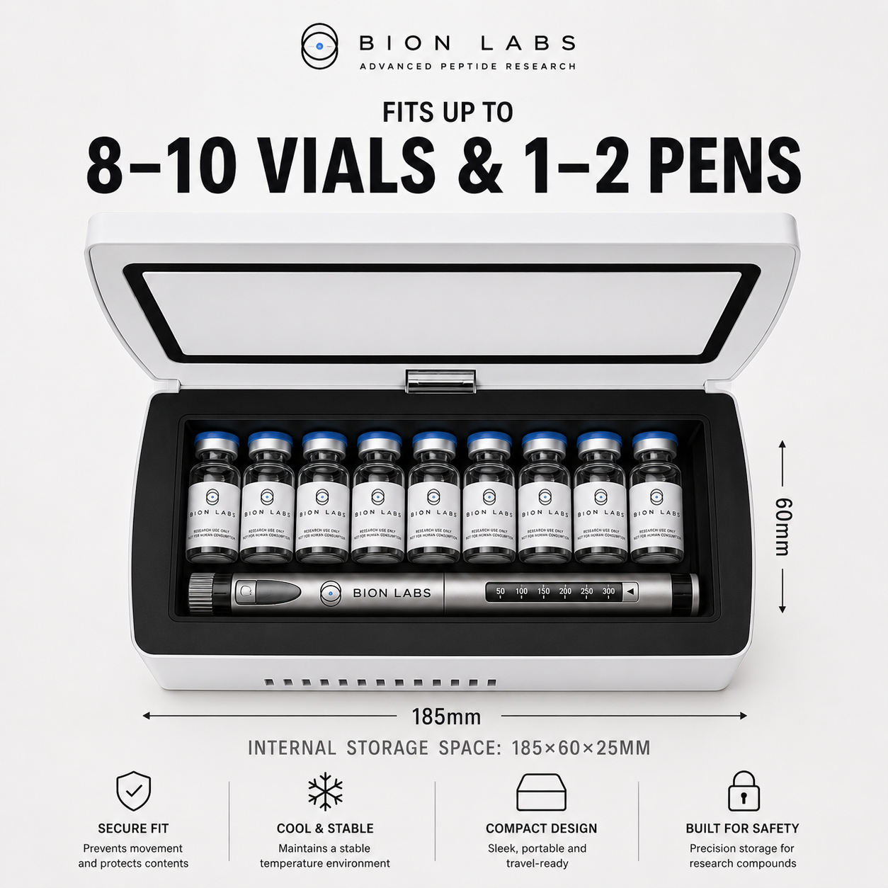 BION LABS Portable Peptide Cooler