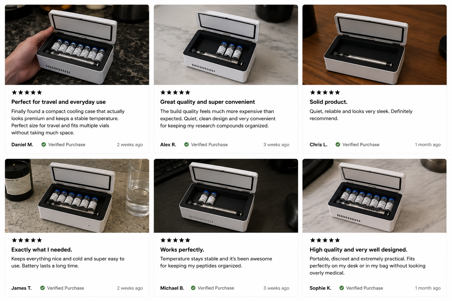 BION LABS Portable Peptide Cooler